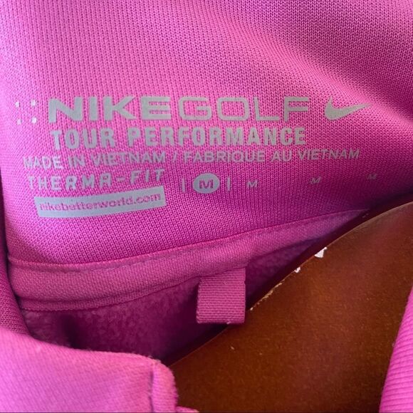 Nike Golf Hot Pink Pullover Therma Fit Jacket Sz M - Picture 6 of 6